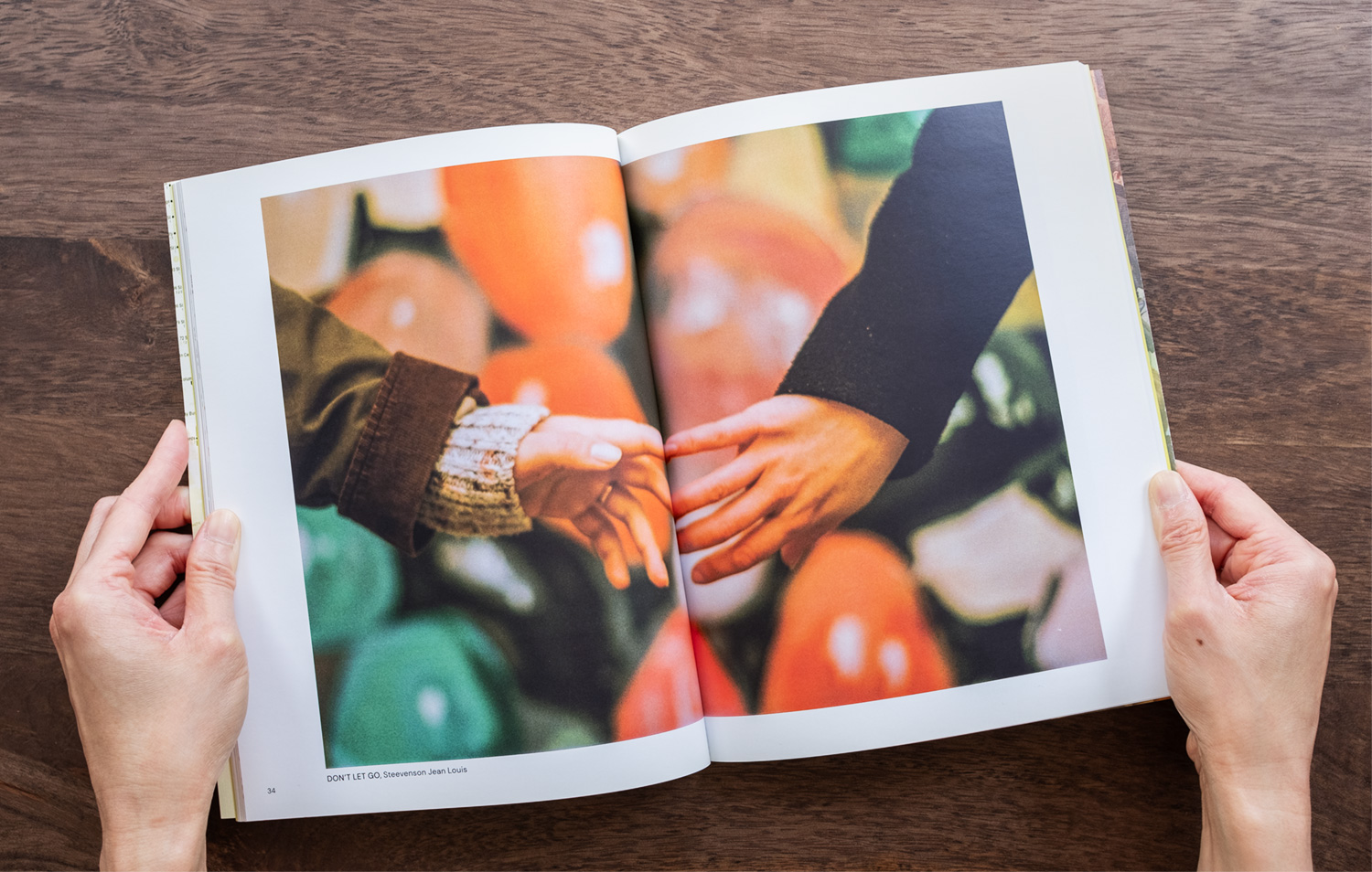 An interior spread from NYC Photo Stoll Zine #2, featuring a photo by Steevenson Jean Louis