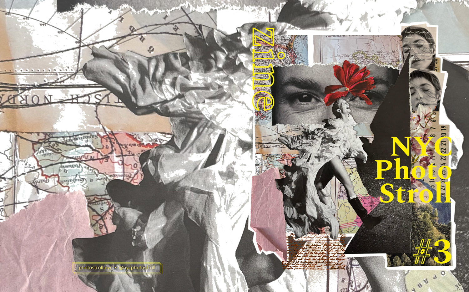 NYC Photo Stroll's Zine #3 cover design by Portuguese artist Mariana Magalhães