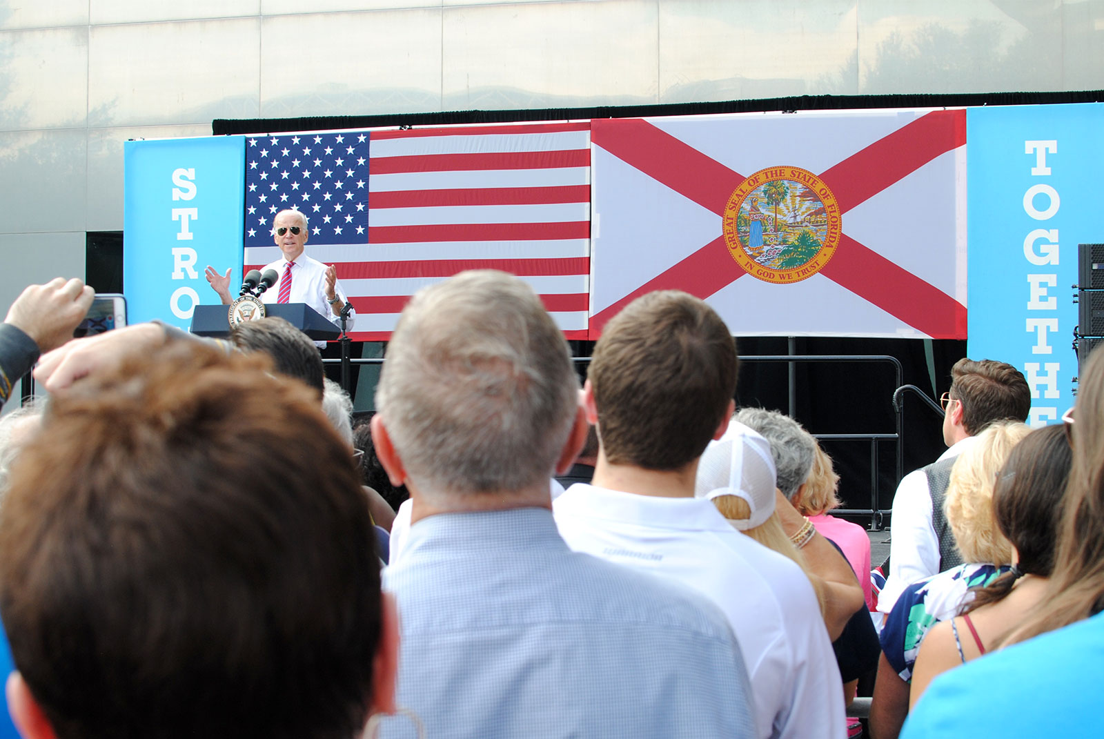 Stephen Cummings, Joe Biden in Tampa, 2016