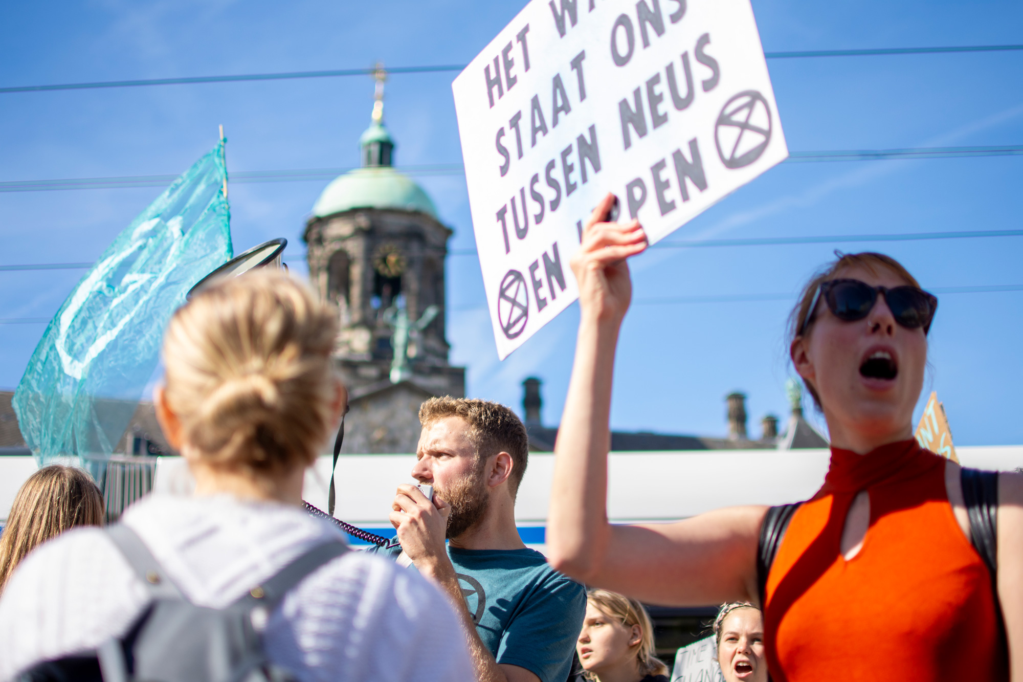 Stephen Cummings, Extinction Rebellion at the Amsterdam Climate Strike, 2019